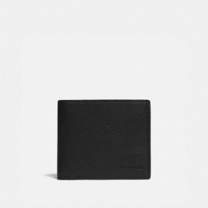 Coach 3 In 1 Wallet With Signature Canvas Detail Erkek Cüzdanlar Siyah Haki | 27983WLSM