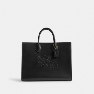 Coach Ace Tote 35 Kadın Tote Çanta Siyah | 65403NXHD