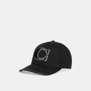 Coach Baseball Hat Kadın Şapkalar Siyah | 26173FTRN