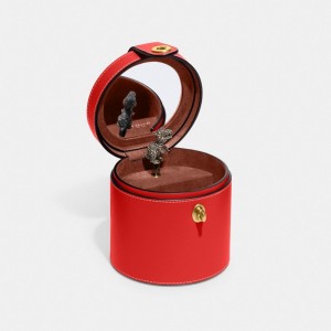 Coach Boxed Jewelry Box Kadın Seyahat Çantası Kırmızı | 60783BVHM
