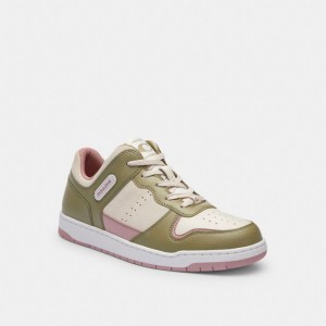 Coach C201 Low Top Sneaker Kadın Spor Ayakkabı Açık Pembe | 46583QBTG