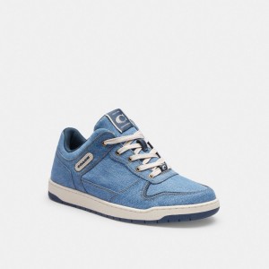 Coach C201 Sneaker Erkek Spor Ayakkabı Indigo Mavi | 72095DKZP
