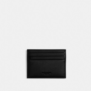 Coach Card Case In Signature Jacquard Erkek Kart Kılıfı Gri Siyah | 97561KEWN