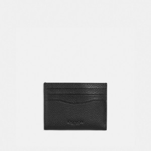 Coach Card Case With Signature Canvas Interior Erkek Kart Kılıfı Siyah Haki | 60145BKYO