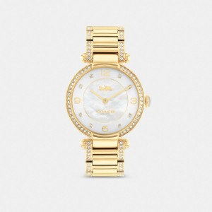 Coach Cary Watch, 34 Mm Kadın Saat Altın | 58031AKTD