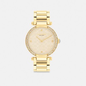 Coach Cary Watch, 34 Mm Kadın Saat Altın | 74130UALP