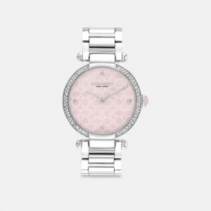Coach Cary Watch, 34 Mm Kadın Saat Gri Pembe | 21364JPHG