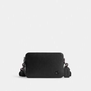 Coach Charter Crossbody 19 Erkek Çapraz Askılı Çanta Siyah | 37910BDLY