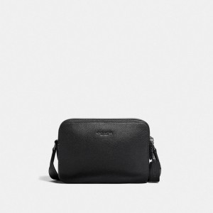 Coach Charter Crossbody Bag 24 Erkek Çapraz Askılı Çanta Siyah Bakır Siyah | 92530HWSK