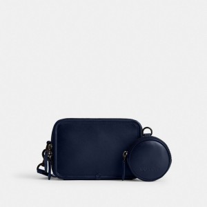 Coach Charter Crossbody With Hybrid Pouch Erkek Çapraz Askılı Çanta Koyu Mavi | 30684KBHR