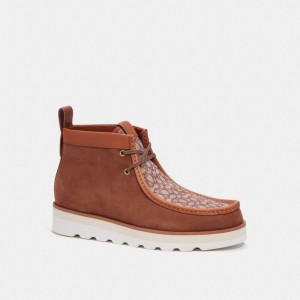 Coach Chukka Boot In Micro Signature Jacquard Erkek Bot Renkli | 62538XGPM