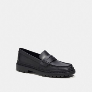 Coach Cooper Loafer Erkek Makosen Siyah | 56237UKXJ