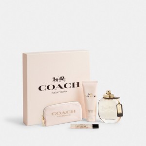 Coach Eau De Parfum 4 Piece Gift Set Kadın Fragrance Renkli | 58601QKIW