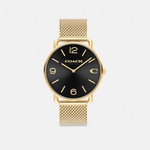 Coach Elliot Watch, 41 Mm Erkek Saat Altın Siyah | 15390QETM