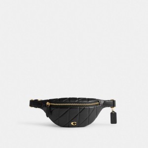 Coach Essential Belt Bag With Pillow Quilting Kadın Bel Çantası Siyah | 64827AQDI