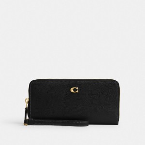 Coach Essential Continental Wallet Kadın Büyük Cüzdan Siyah | 47829BWTF