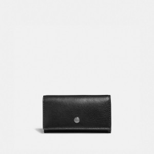 Coach Four Ring Key Case Erkek Çanta Aksesuarları Siyah | 75491LPNW
