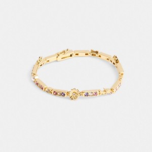 Coach Garden Tennis Bracelet Kadın Takı Altın Renkli | 10495GLFP