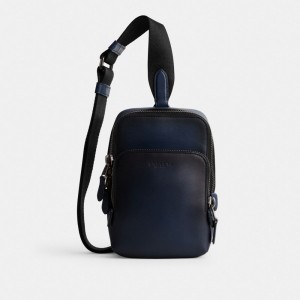 Coach Gotham Sling Pack 13 Erkek Çapraz Askılı Çanta Koyu Mavi | 25016XYRB