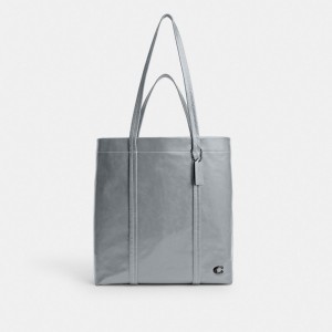 Coach Hall Tote Bag 33 Erkek Tote Çanta Gri Mavi | 73465WSJH
