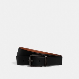 Coach Harness Buckle Cut To Size Reversible Belt, 38 Mm Erkek Kemer Siyah | 19758IBZY