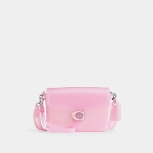 Coach Jelly Tabby Bag Kadın Çapraz Askılı Çanta Açık Pembe | 82609PYWX