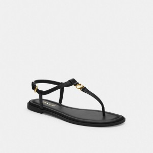 Coach Jessica Sandal Kadın Sandalet Siyah | 71436ZEPJ