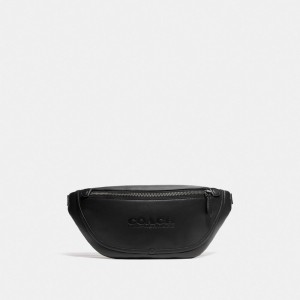 Coach League Belt Bag Erkek Bel Çantası Siyah Bakır Siyah | 39257NIAX