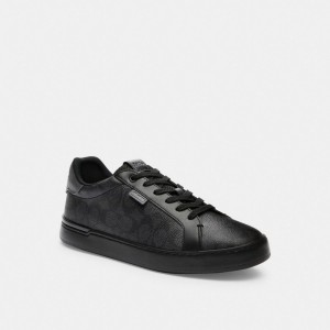 Coach Lowline Low Top Sneaker In Signature Canvas Erkek Spor Ayakkabı Gri | 54361SJLX
