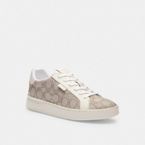 Coach Lowline Low Top Sneaker Kadın Spor Ayakkabı Gri | 74193HGRU