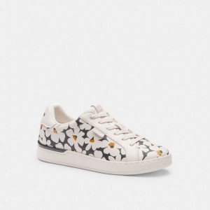 Coach Lowline Low Top Sneaker With Floral Print Kadın Spor Ayakkabı Renkli | 37591VHPD