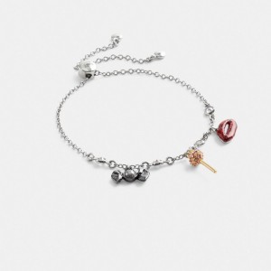 Coach Mini Candy Slider Bracelet Kadın Takı Gümüş Renkli | 80476WUGI