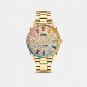 Coach Preston Watch, 36 Mm Kadın Saat Altın | 72469JSUM