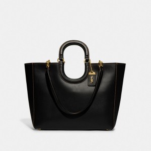 Coach Rae Tote Bag Kadın Tote Çanta Siyah | 26305VPLM