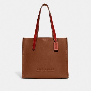 Coach Relay Tote Bag 34 Erkek Tote Çanta Renkli | 32081EQWG