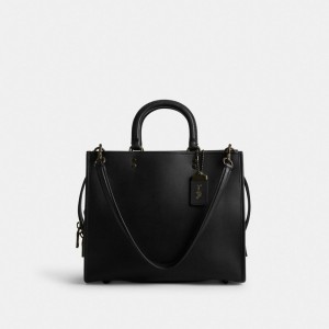 Coach Rogue Bag Kadın Satchel Çanta Siyah Siyah | 38674NLVR