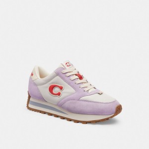 Coach Runner Sneaker Kadın Spor Ayakkabı Mor Renkli | 28367KYUL