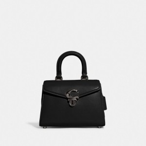Coach Sammy Top Handle Bag 21 Kadın Çapraz Askılı Çanta Mavi Gri Siyah | 32708AFWM
