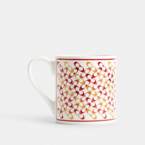 Coach Signature Mug Kadın Seyahat Çantası Kırmızı Renkli | 34206WGVR