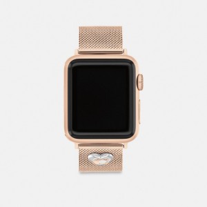 Coach Strap, 38 Mm, 40 Mm And 41 Mm Kadın Saat Pembe Altın | 46071SQTH