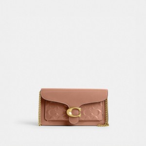 Coach Tabby Chain Clutch In Signature Leather Kadın Çapraz Askılı Çanta Renkli | 16973XQEZ
