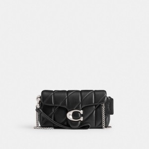 Coach Tabby Crossbody Wristlet With Pillow Quilting Kadın Saat Gümüş Siyah | 98623VAOB