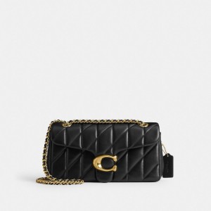 Coach Tabby Shoulder Bag 26 With Quilting Kadın Omuz Çantası Siyah | 74590QATJ