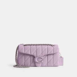Coach Tabby Shoulder Bag 26 With Quilting Kadın Omuz Çantası Gümüş Mor | 81562LCPF