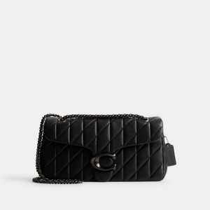 Coach Tabby Shoulder Bag 33 With Quilting Kadın Omuz Çantası Mavi Gri Siyah | 78529RLCG