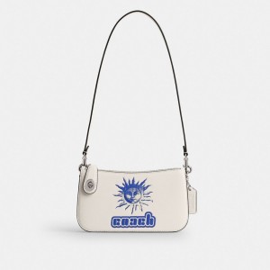 Coach The Lil Nas X Drop Penn Shoulder Bag Kadın Omuz Çantası Gümüş | 78064DVYO