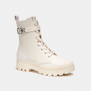 Coach Tucker Boot With Signature Canvas Erkek Bot Renkli | 51236AKCM