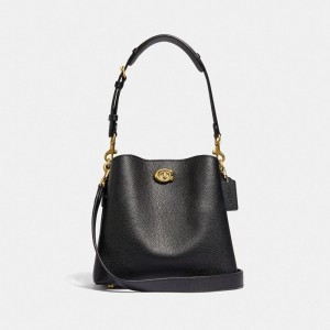 Coach Willow Bucket Bag Kadın Omuz Çantası Siyah | 25418WADL