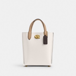 Coach Willow Tote 16 In Colorblock Kadın Çapraz Askılı Çanta Renkli | 70395EIDT