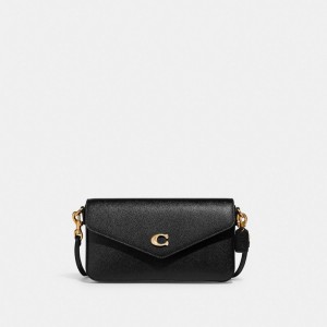 Coach Wyn Crossbody Bag Kadın Çapraz Askılı Çanta Siyah | 36198UFWT